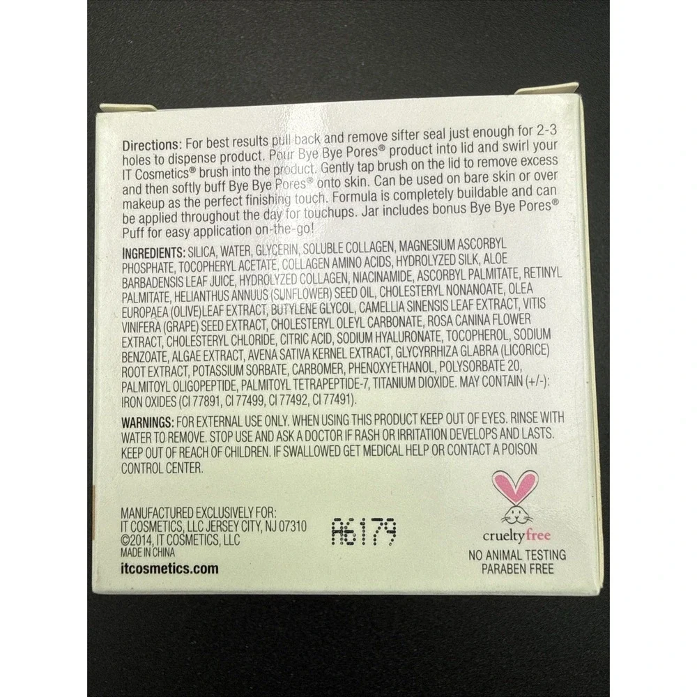 It Cosmetics Bye Bye Pores Tinted Skin-Blurring Finishing Powder Medium Sealed